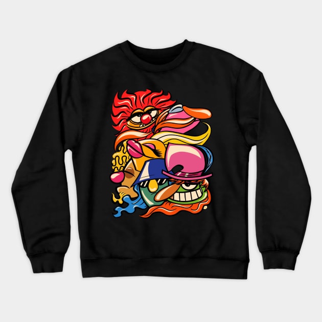 Electric Mayhem Lips Edition Crewneck Sweatshirt by UzzyWorks